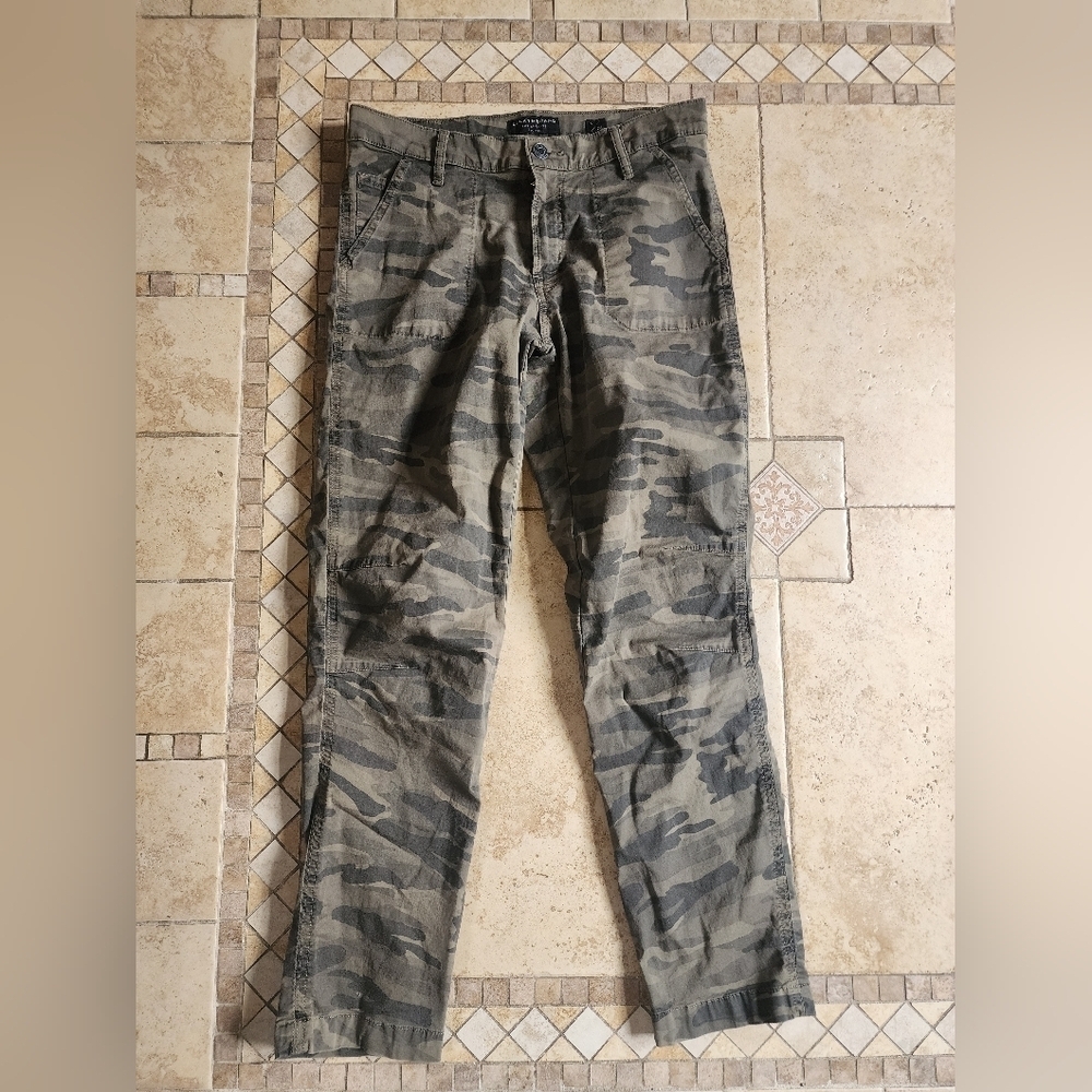 Lucky Brand Green Camouflage Cargo Pants